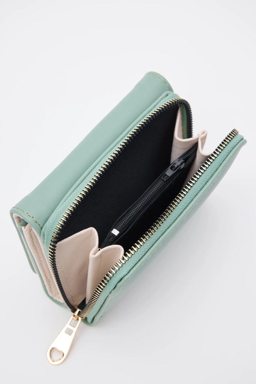 Pietro Suni Deri Cüzdan Mint Yeşili