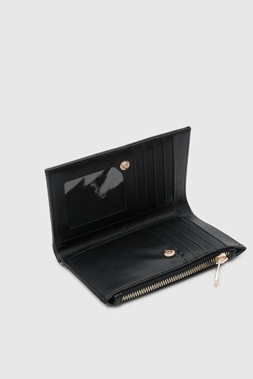 Ellora Kroko Desen Cüzdan Siyah