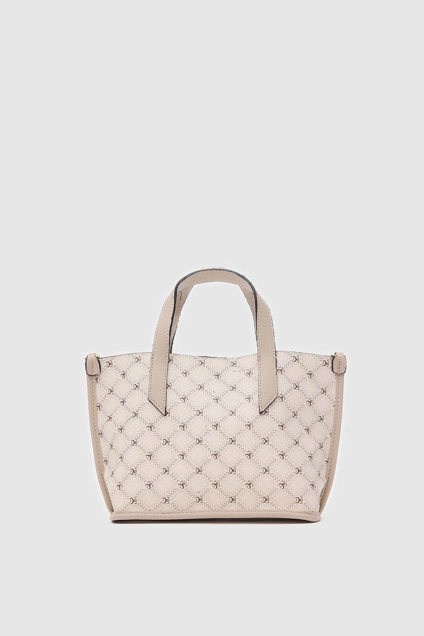 Oregon Jakralı El ve Omuz Çantası Krem