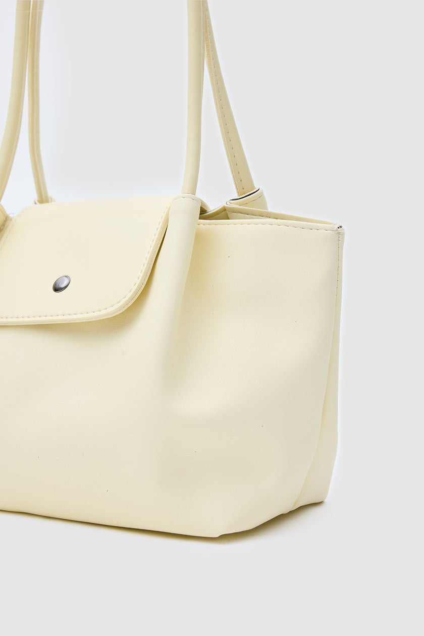 Hobo Kapaklı Omuz Çanta Sarı