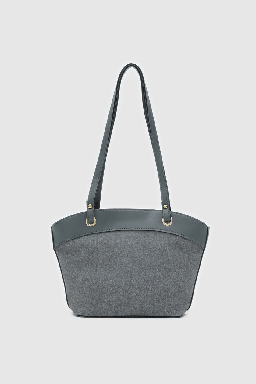 Avilo Süet Omuz ve El Çantası Gri