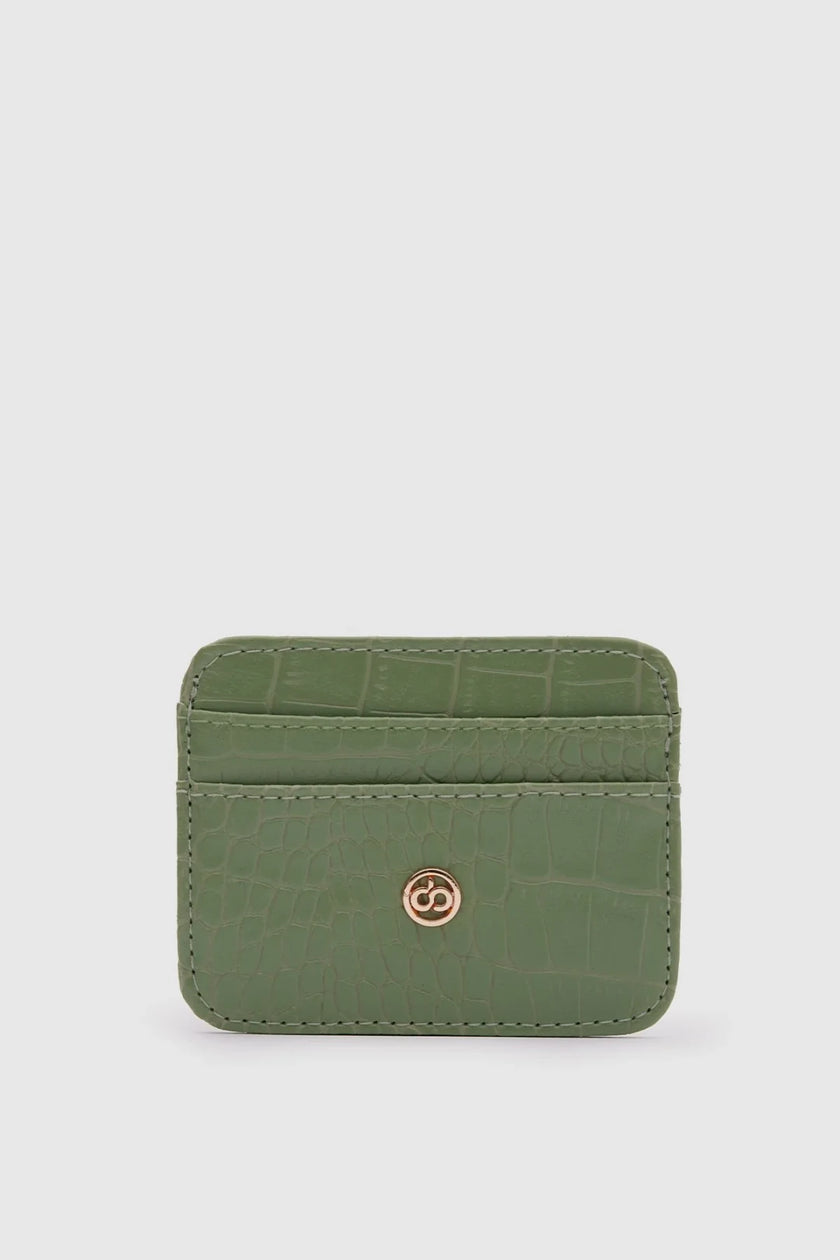 Rumo Suni Deri Kartlık Mint Yeşil