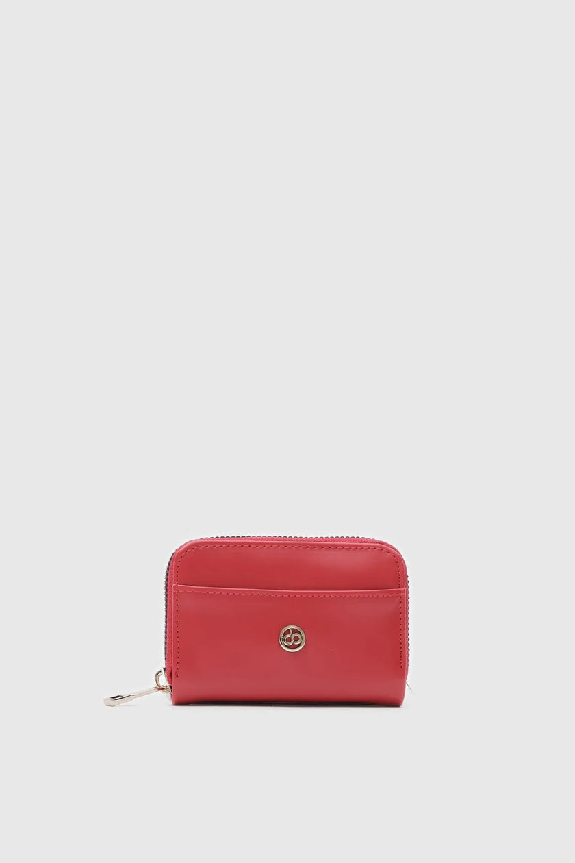 Mika Mat Detay Bozukparalık Cüzdan Kırmızı