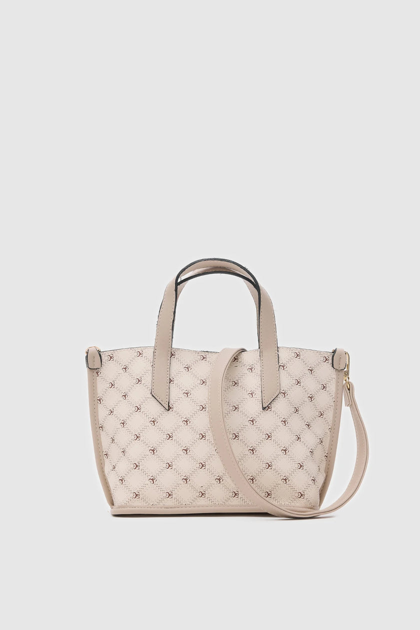 Oregon Jakralı El ve Omuz Çantası Krem