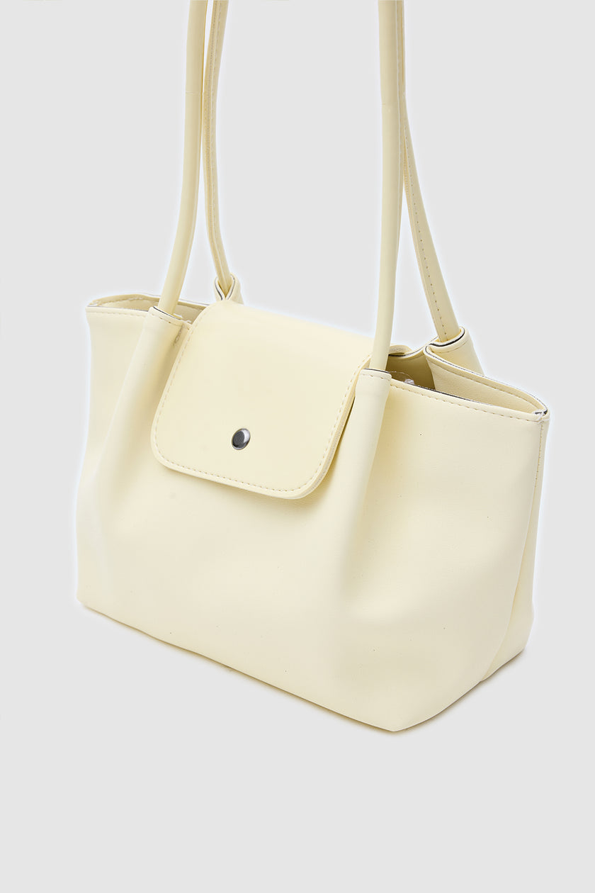 Hobo Kapaklı Omuz Çanta Sarı