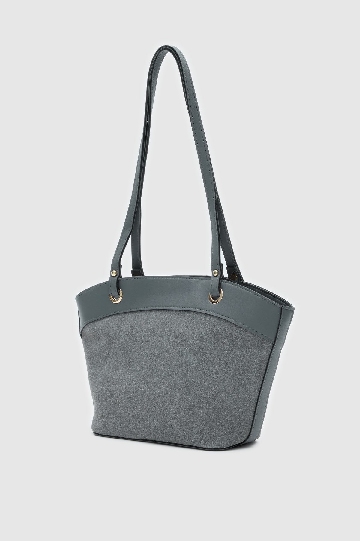 Avilo Süet Omuz ve El Çantası Gri