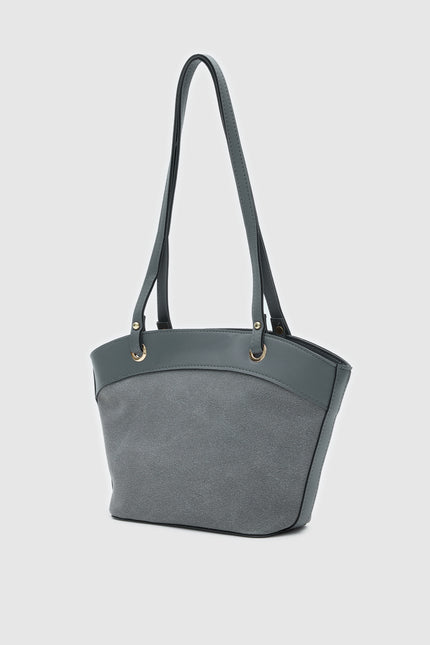 Avilo Süet Omuz ve El Çantası Gri