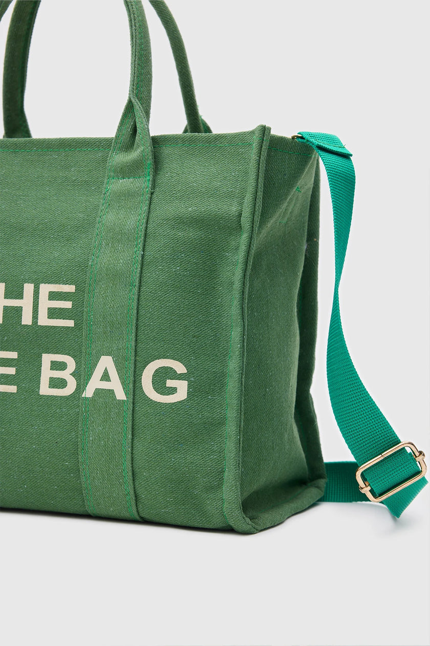 Remino Kanvas Çanta Petrol Yeşili