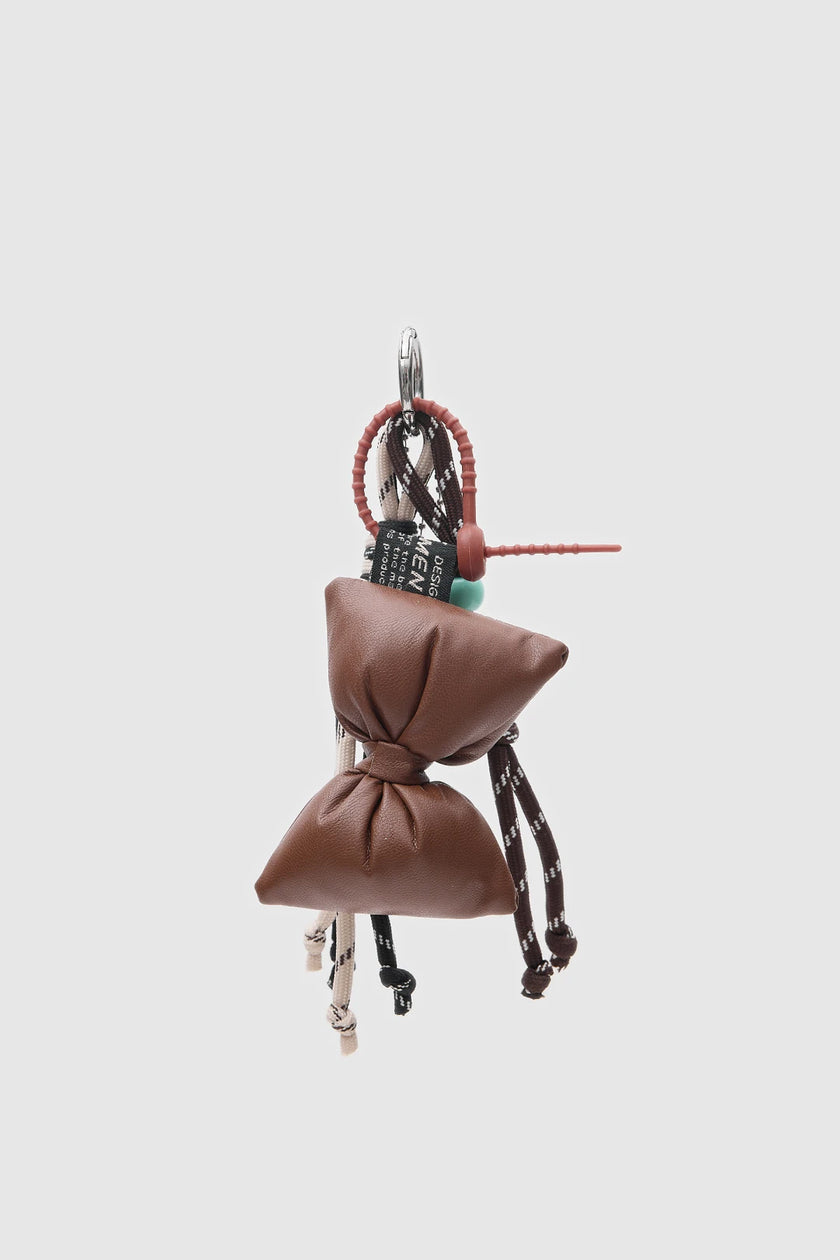 Papyonlu Çanta Charmı ve Anahtarlık Kahverengi