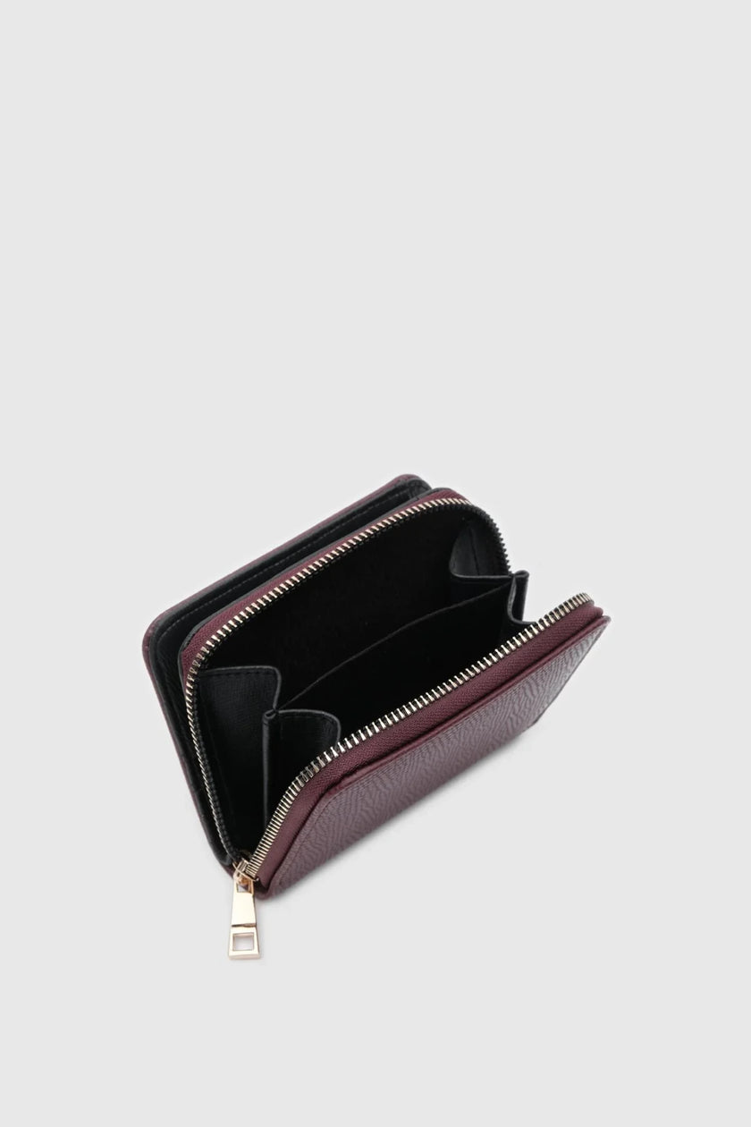 Tedy Damalı Cüzdan - Bordo