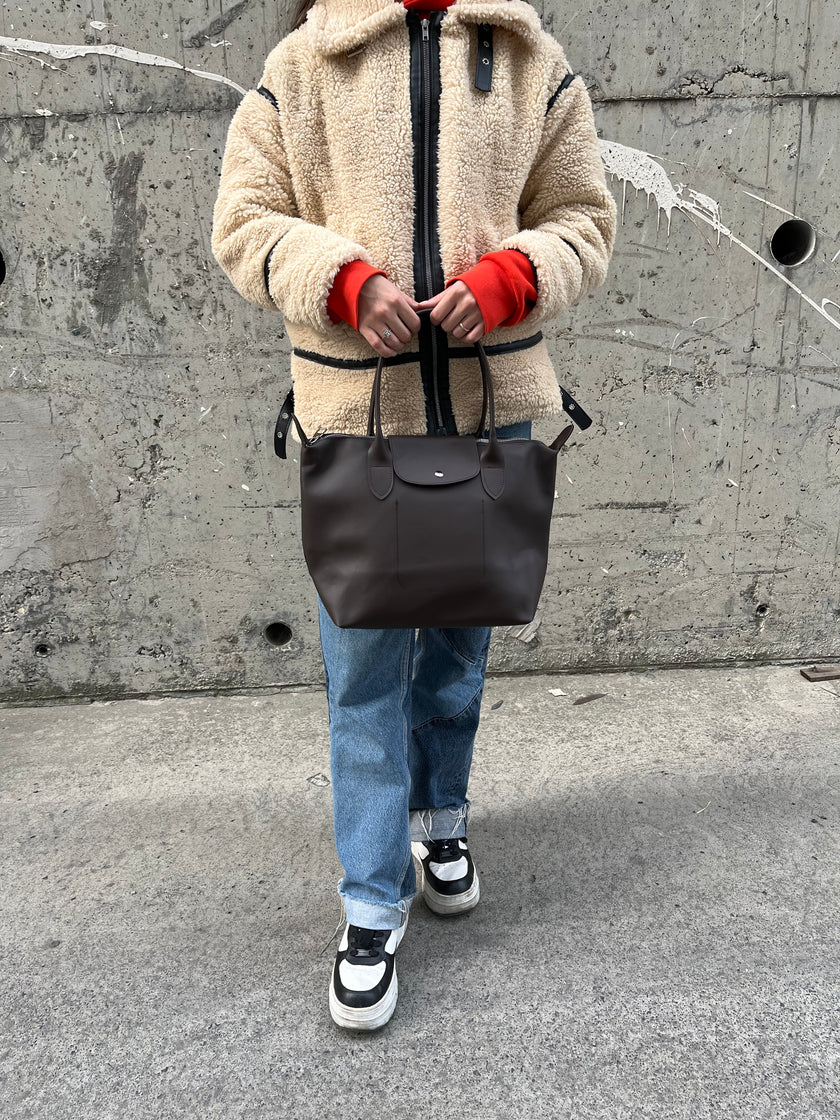 Frenk El ve Omuz Çantası - Kahverengi