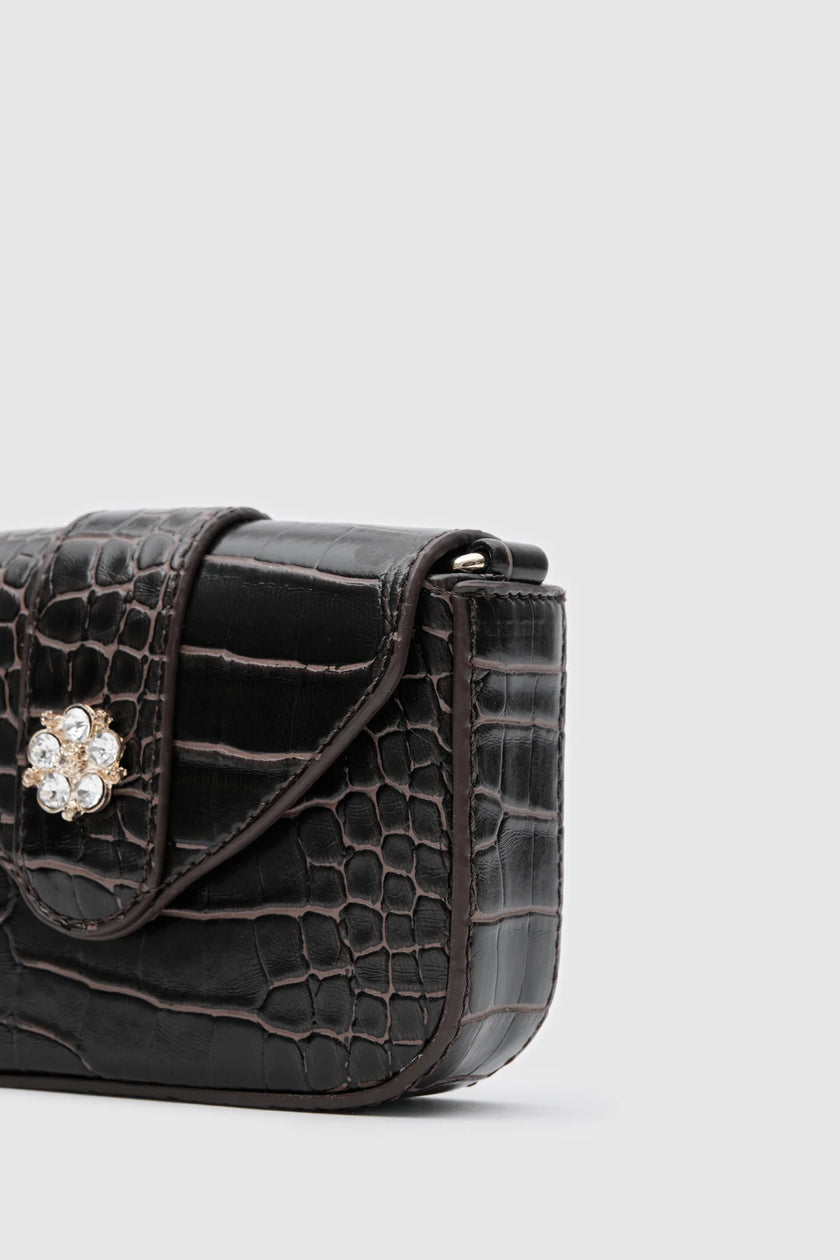 Rummel Zincirli Mini Çanta - Kahverengi