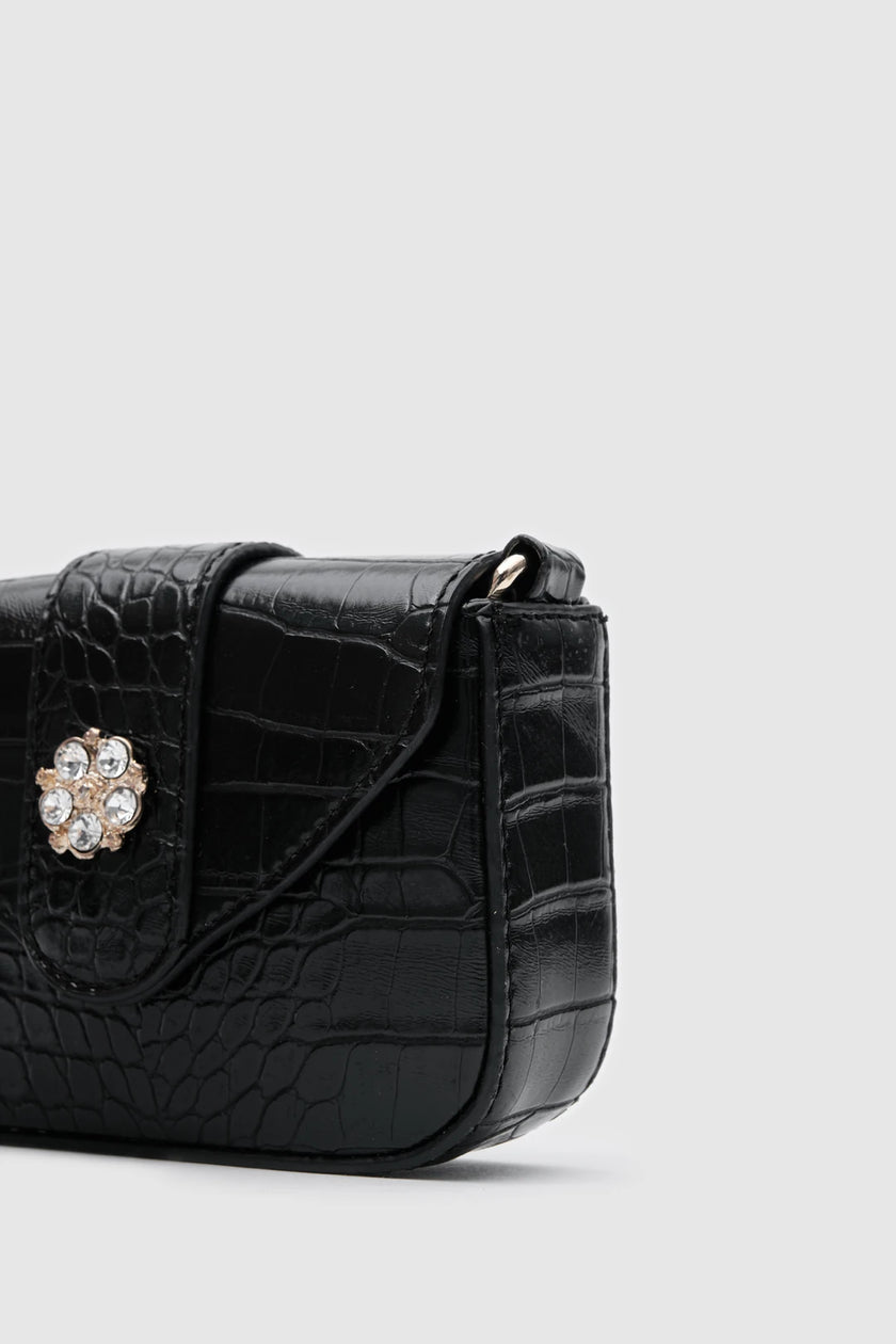 Rummel Zincirli Mini Çanta - Siyah