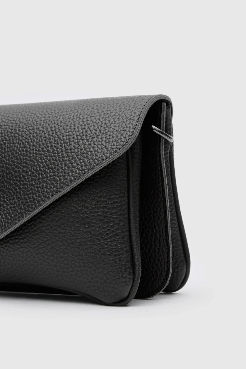 Lana Deri El ve Omuz Çantası Siyah