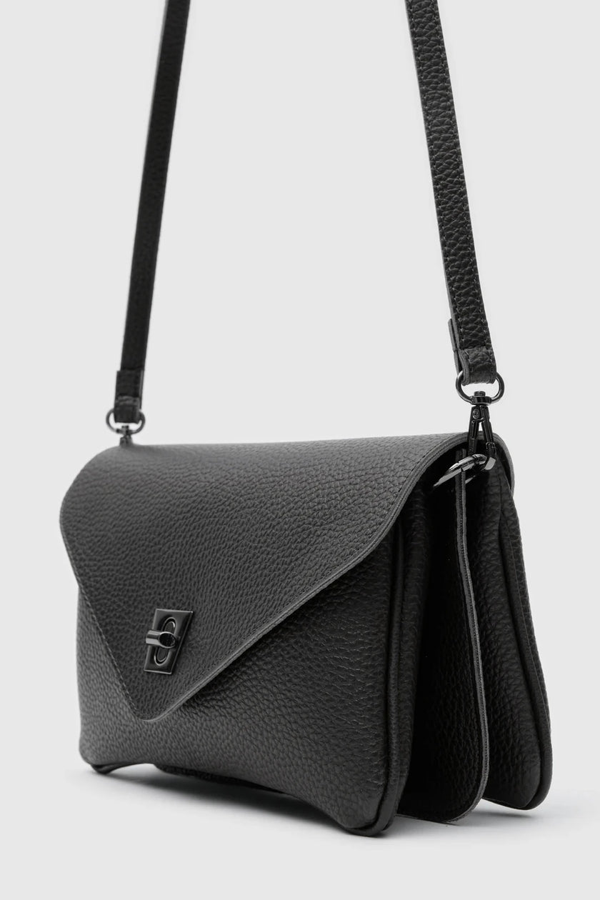 Lana Deri El ve Omuz Çantası Siyah