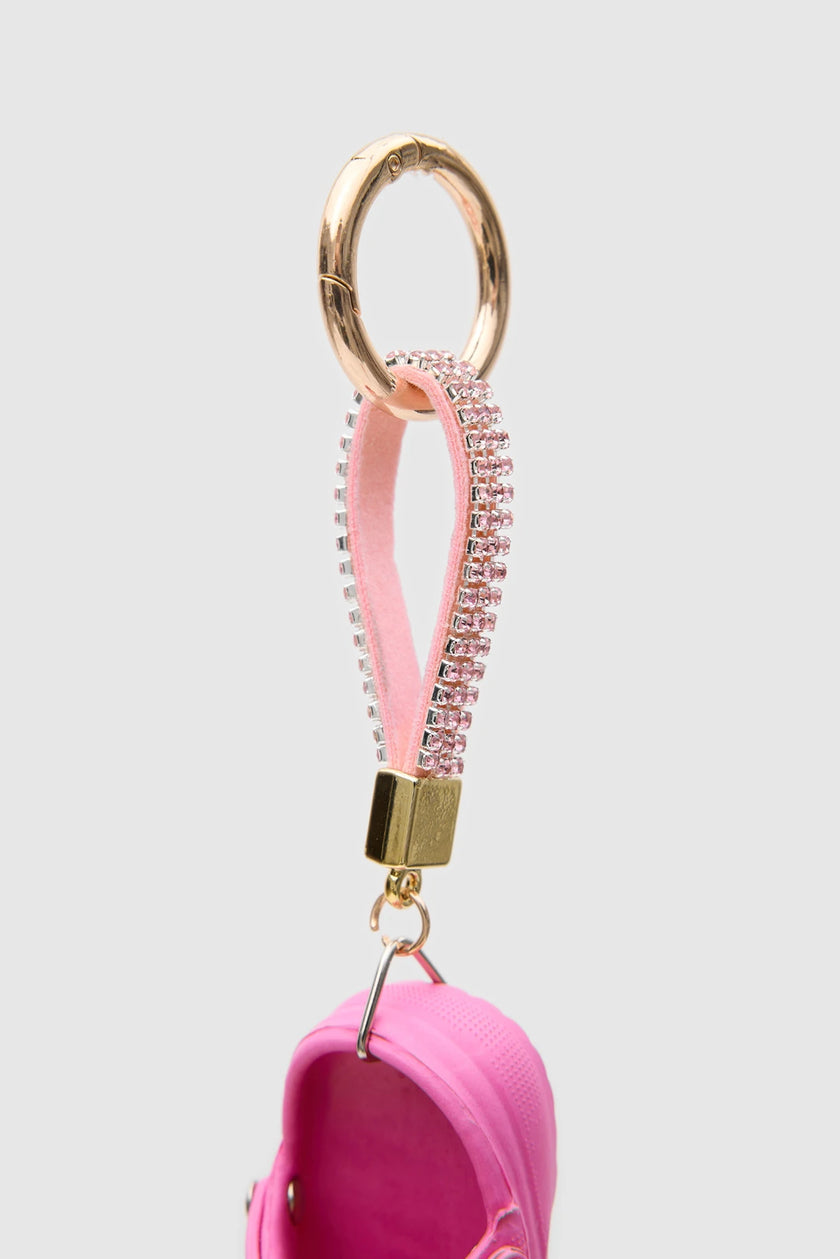 Crocs Terlik Çanta Charmı ve Anahtarlık Pembe