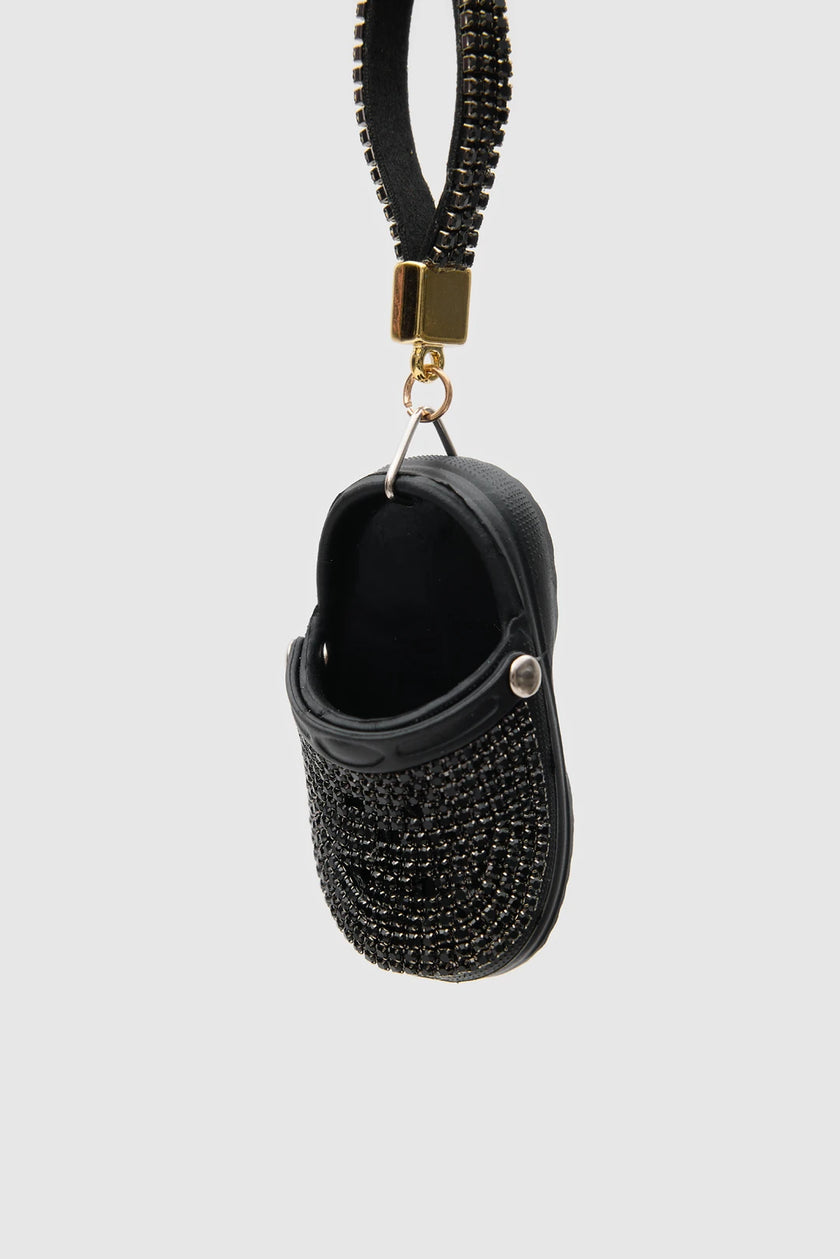 Crocs Terlik Çanta Charmı ve Anahtarlık Siyah