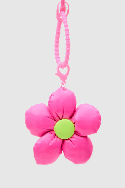 Papatya Figürlü Charm ve Anahtarlık Pembe