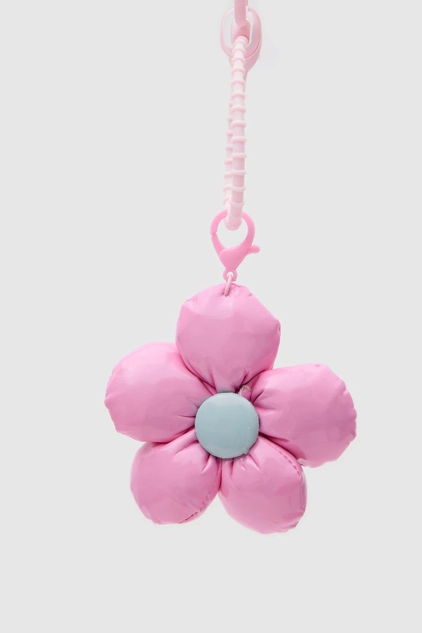 Papatya Figürlü Charm ve Anahtarlık Pembe