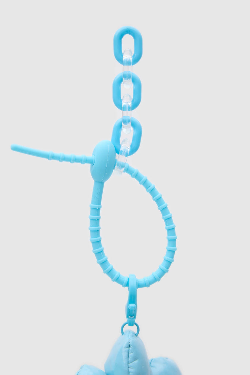 Papatya Figürlü Charm ve Anahtarlık Mavi