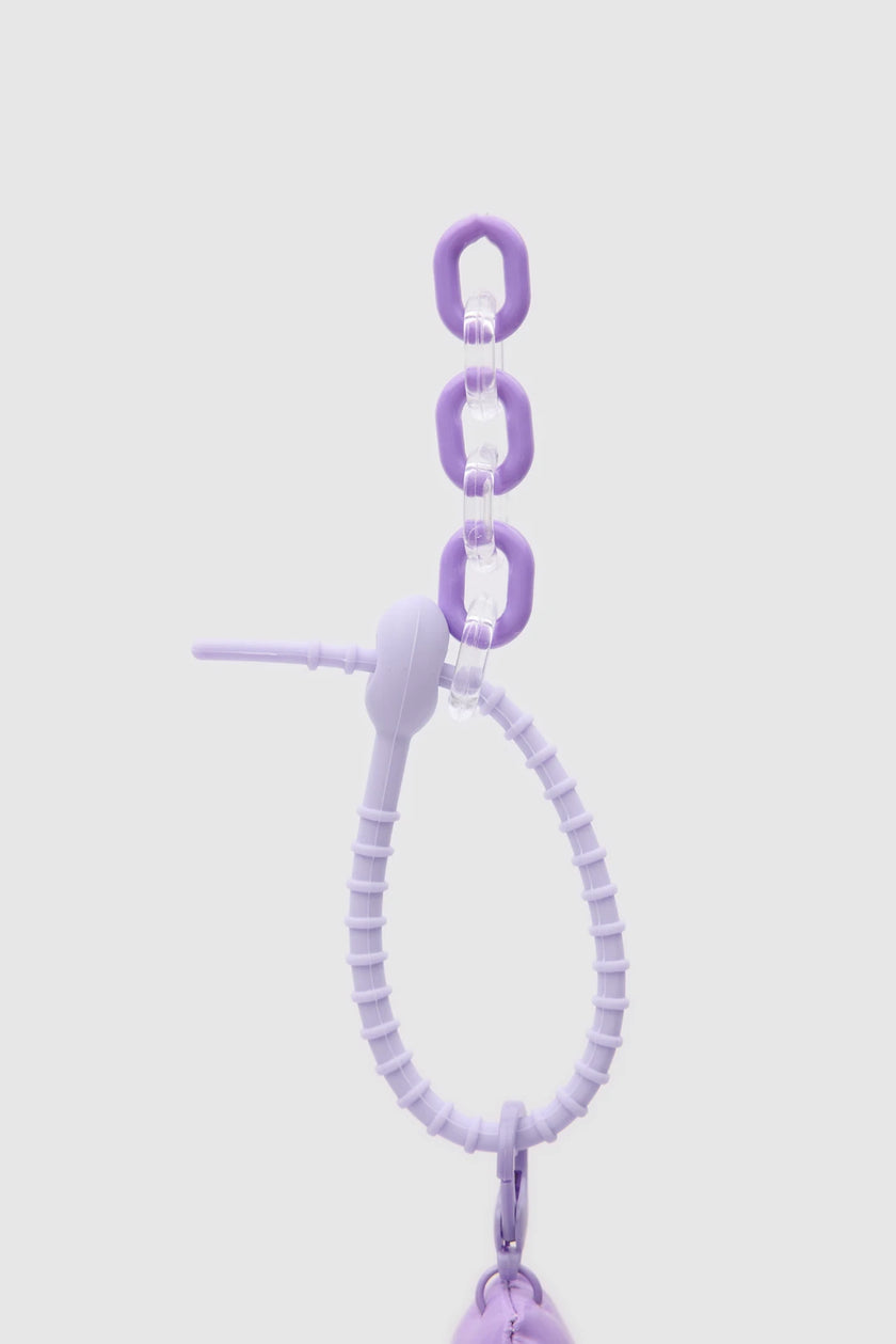 Papatya Figürlü Charm ve Anahtarlık Mor