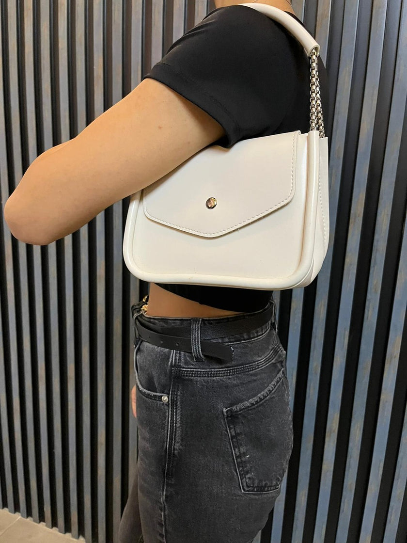 Nesta El ve Çapraz Çanta Krem