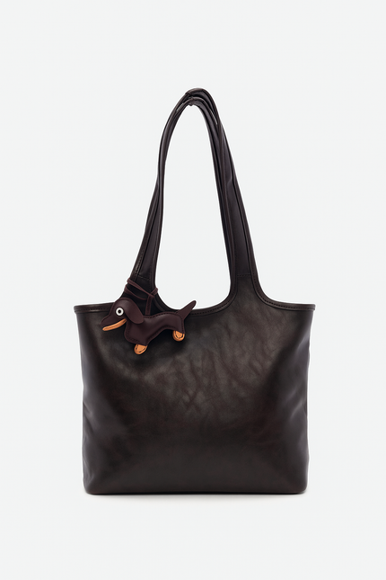 Toledo Charm Detaylı Omuz Çantası - Acı kahve