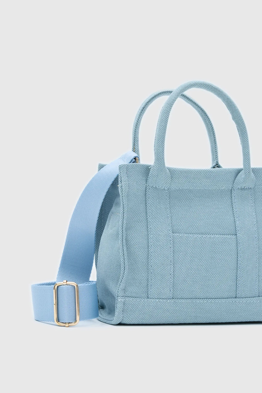 Torino Kanvas Baget Çanta - Bebe Mavisi