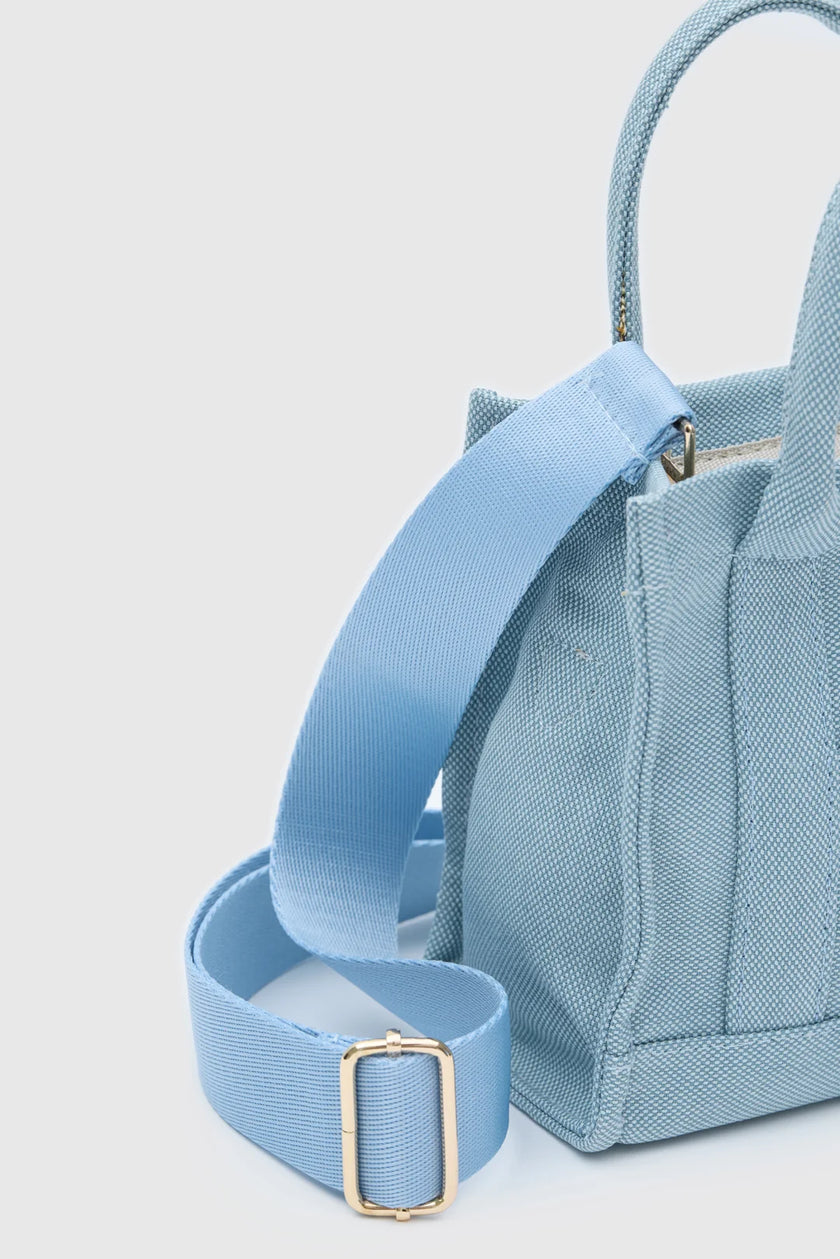 Torino Kanvas Baget Çanta - Bebe Mavisi