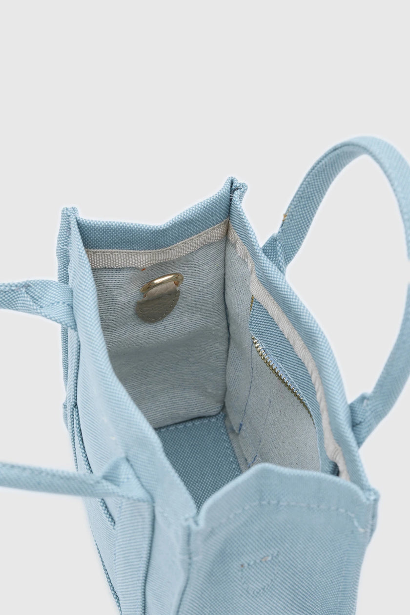 Torino Kanvas Baget Çanta - Bebe Mavisi