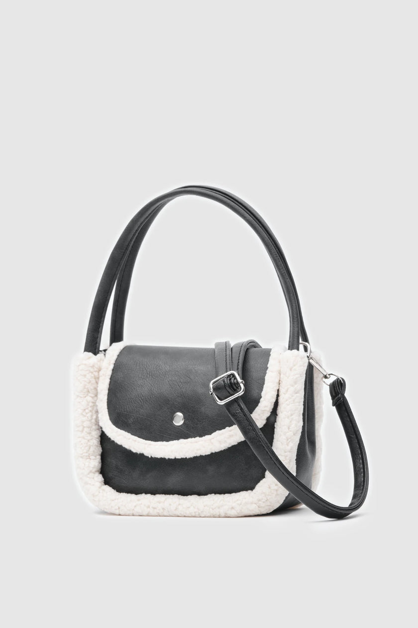 Siona - El ve Omuz Çantası - Siyah