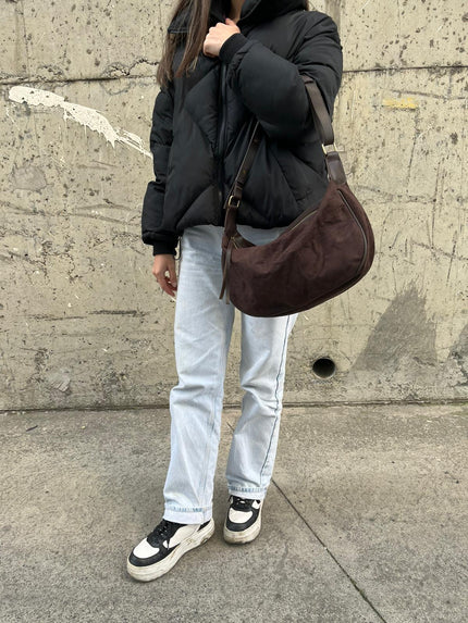 Willy Süet Omuz Çantası - Kahverengi